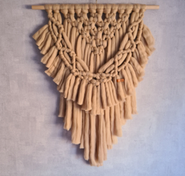 XL Macrame wandhanger 'BOHO' (70x110)- lontwol