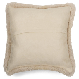 Kussen Schapenvacht off white - 40x40 cm