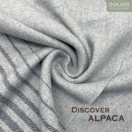 Alpaca sjaal 'nazca' - silver