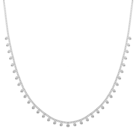 Ketting tiny dots- zilver