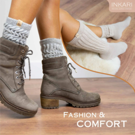 Alpaca sokken 'therapeutic comfort' - charcoal