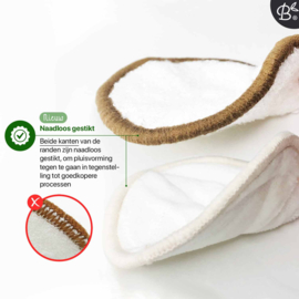 10x witte herbruikbare wattenschijfjes [ 2 laags ] - preorder