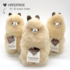 alpaca knuffel van echte alpacawol - SMALL