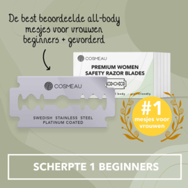 50x losse safety razor scheermesjes -Sharpness 1 - preorder