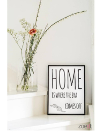 Poster -  Home is where the bra comes of