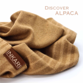 Alpaca pashmina 'nazca' - hazel