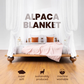 Alpaca plaid 'Elegante'- gold