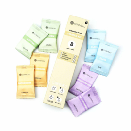 Cleaning tabs starterset - mixpack 8 stuks (badkamer-, keuken-, multi- of glas) - preorder