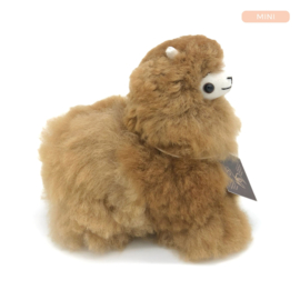 alpaca knuffel van echte alpacawol - XS