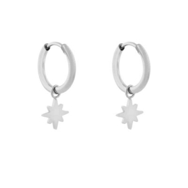 Hoops charm NORTHSTAR SMALL - zilver