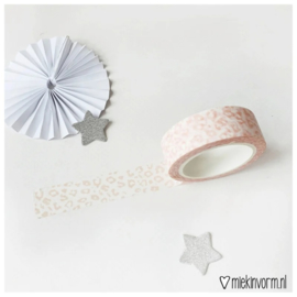 Masking tape - panterprint lichtroze