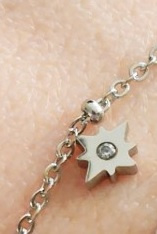 armband sparkling star - zilver