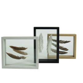 houten fotolijst met dubbel glas