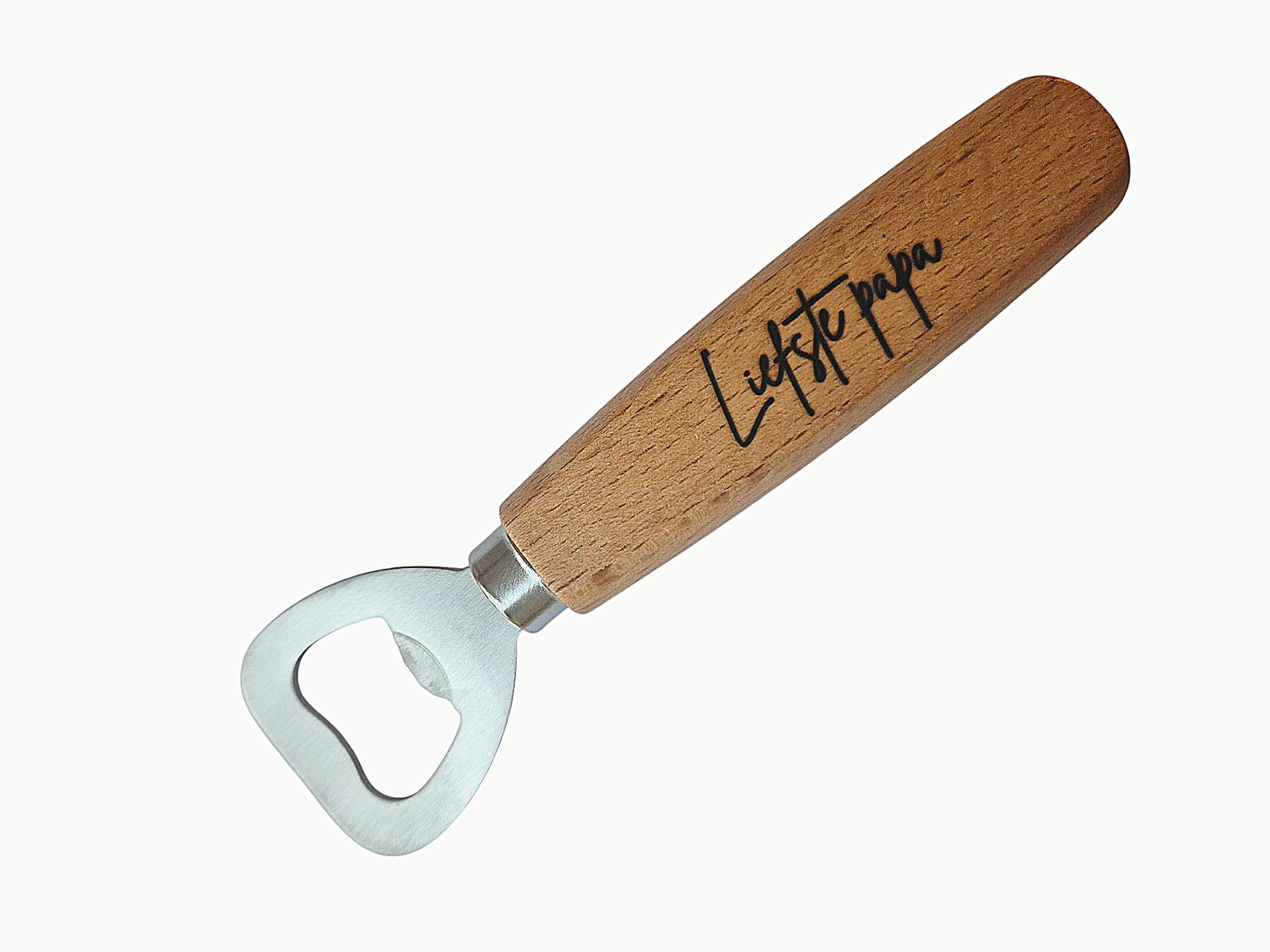 Flesopener 'Liefste papa' (of  gepersonaliseerde/eigen tekst)