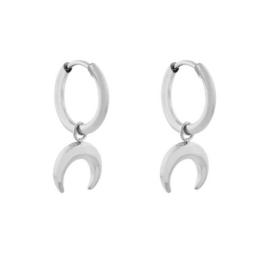 Hoops charm HORN - zilver