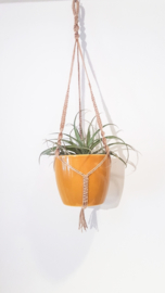 Macramé plantenhanger met of zonder pot