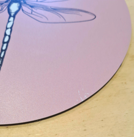 tuincirkel libelle - roze - 20 cm