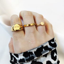 Ring basic twisted - goud