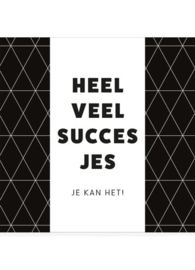 Chocolade in cadeauverpakking- Heel veel succesjes