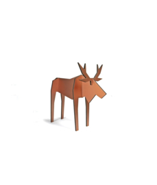 noRdic houten eland - SMALL - koper