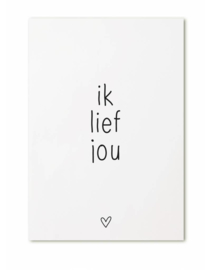 Zoedt kaart A6 - Ik lief jou