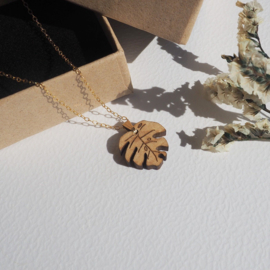 ketting Monstera - goud