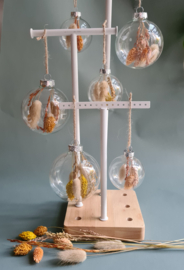 kerstbal met droogbloemen - Groot