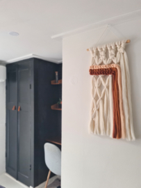 Macrame wandhanger recht - lontwol