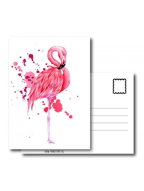 Pand label A6 kaart - Flamingo