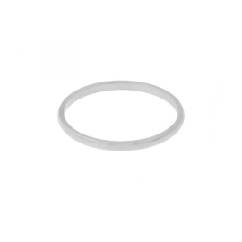 Ring basic rond - zilver