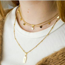 Ketting roos (50 cm) - goud