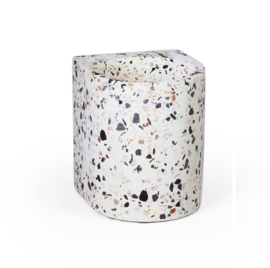 Terrazzo bloempot klein - wit