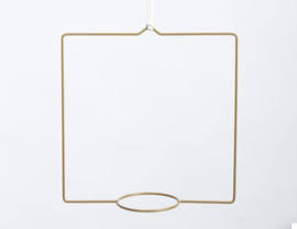 Plantenhanger Quadra antiek goud