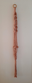 Macramé plantenhanger - oud roze