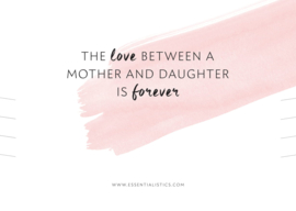 ketting cadeaukaart - the love between a mother and daughter
