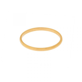 Ring basic rond - goud