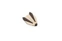 houten broche - Badger