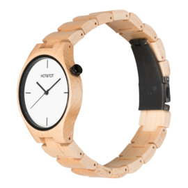 houten horloge van esdoornhout - Yale Hot&Tot