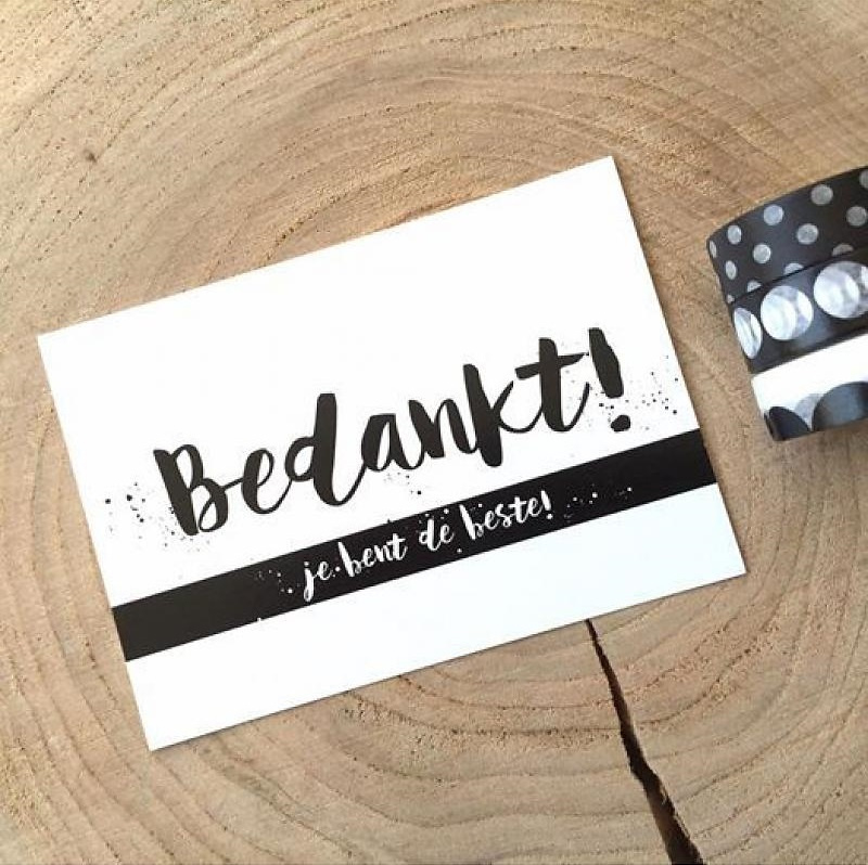 Beste Zoedt kaart A6 - bedankt! je bent de beste | kaarten & posters XD-06