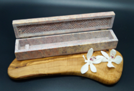 insence burner (box) in pink steatite