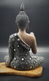 Sitting Buddha Abhaya mudra  28 cm hoog