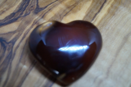 Carnelian heart 4 cm