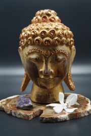 wooden Buddha head 20 cm