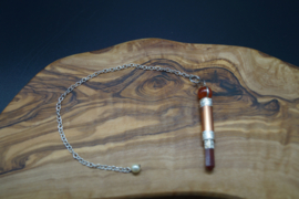 pendulum with carnelian and copper 6 cm