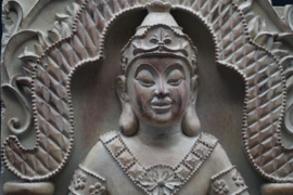 paneel boeddha (om te zetten of om op te hangen) met theelicht