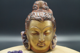 bronzen Shiva hoofd om op te hangen