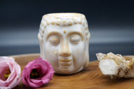 Oil burner Buddha white 8 cm