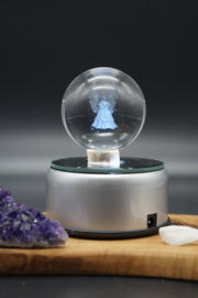 crystal ball with 3D angel