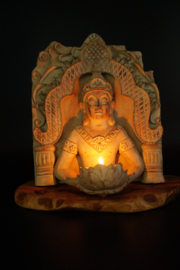 Buddha panel (can be hung) with candle