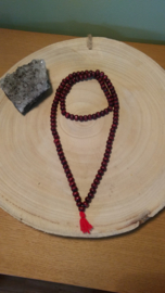 mala with 108 rosewood beads